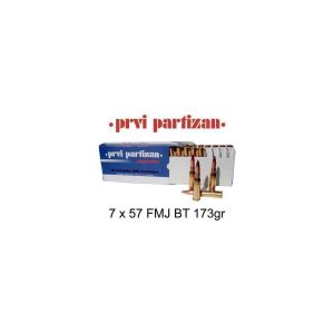 7 x 57 fmj bt 173gr ppu prvi partizan rifle ammunition pack 100