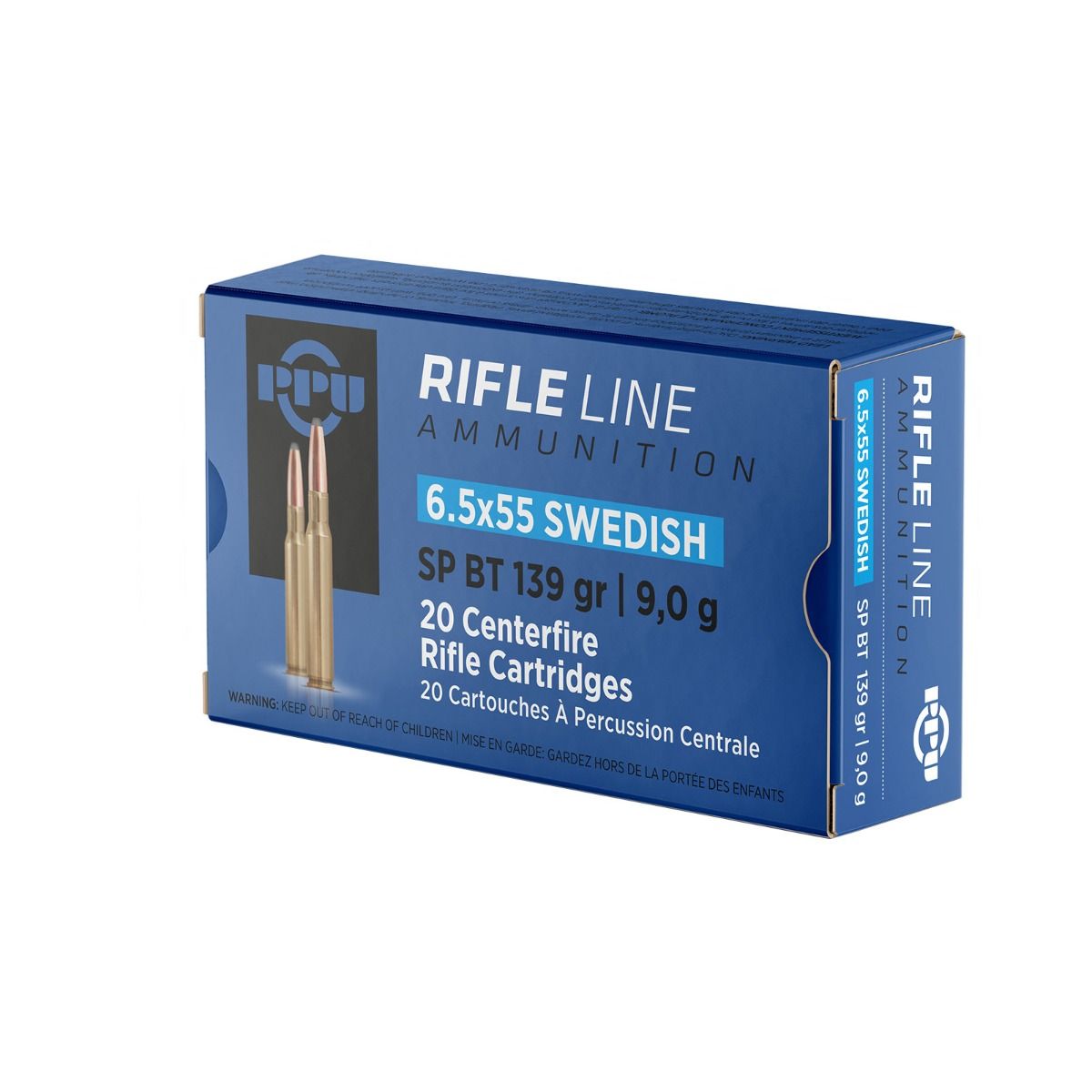 6.5 x 55 sp bt 139gr ppu prvi partizan rifle ammunition pack 100