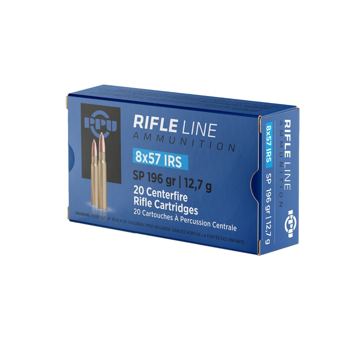 8x57 js sp 196gr ppu prvi partizan rifle ammunition pack 100