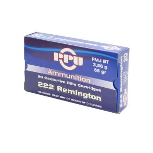 222 rem fmj bt 55gr ppu prvi partizan rifle ammunition pack 100