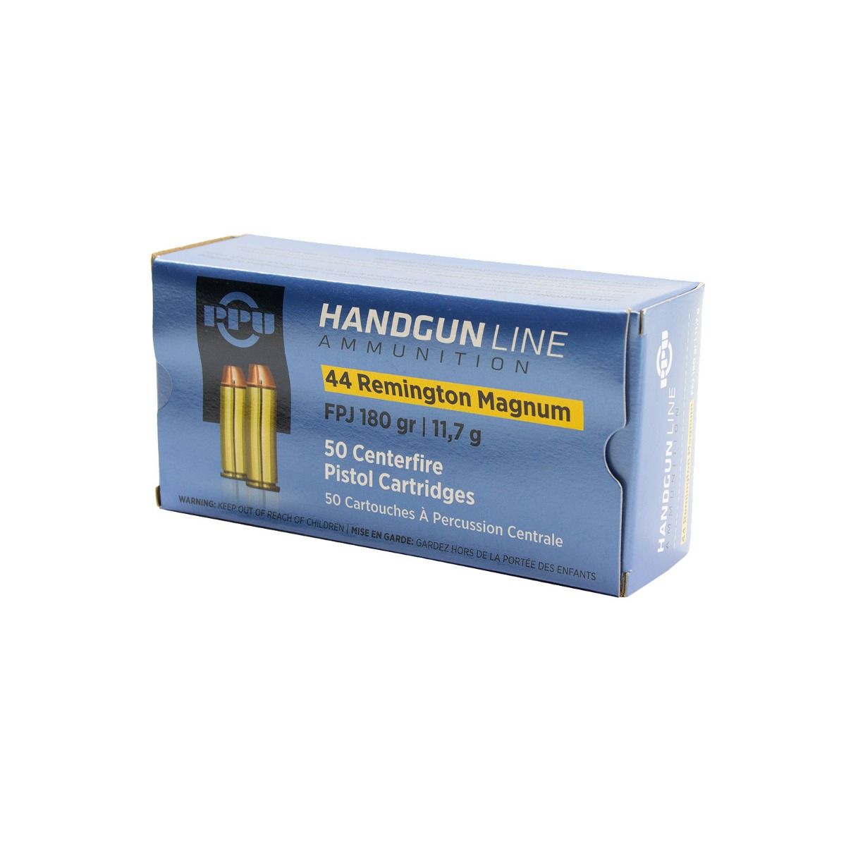 44 magnum 180gr fpj ppu prvi partizan handgun ammunition pk 100