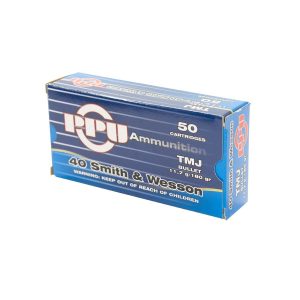 40 sandw tmj 180gr ppu prvi partizan handgun ammunition pack 100