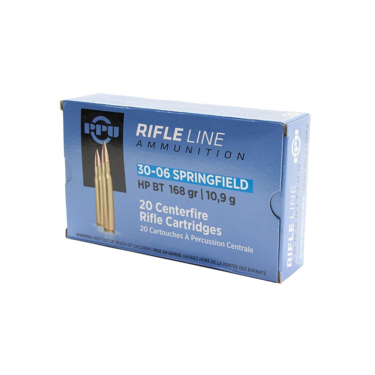 30 06 hp bt 168gr ppu prvi partizan rifle ammunition pack 100